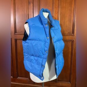 Miller Outer Wear Denver Reversible Blue Vest Pockets Size Medium Women’s Lknw A